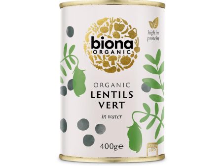 Biona Lentils Vert 400g For Discount