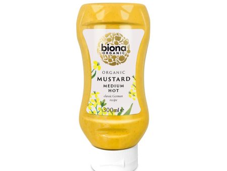 Biona Organic Medium Hot Mustard Squeezy 300ml Online Sale