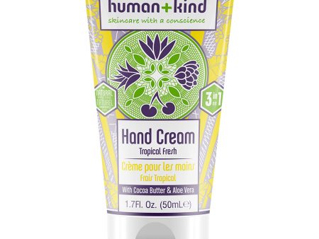 Human+Kind Hand Cream - Tropical Fresh by Human+Kind for Unisex - 1.7 oz Cream Cheap