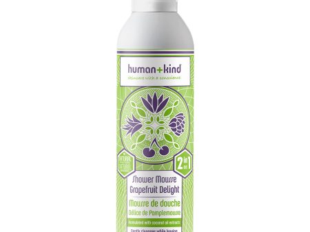 Human+Kind Shower Mousse Bodywash - Grapefruit Delight by Human+Kind for Unisex - 6.76 oz Body Wash Cheap