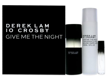 Derek Lam Give Me The Night Spring by Derek Lam for Women - 3 Pc Gift Set 3.4oz EDP Spray, 10ml EDP Spray, 8oz Fragrance Mist For Cheap