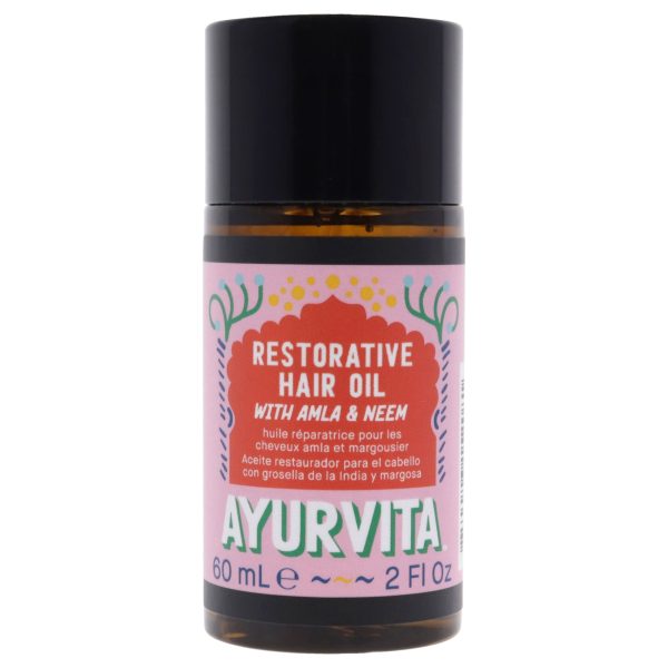 AyurVita Amla and Neem Restorative Hair Oil by AyurVita for Unisex - 2 oz Oil on Sale