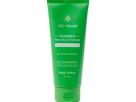 Zea Relief Kunzea Pain Relief Cream (Kunzea, Rosemary, Lavender, Vitamin E) Tube 100g Online Hot Sale