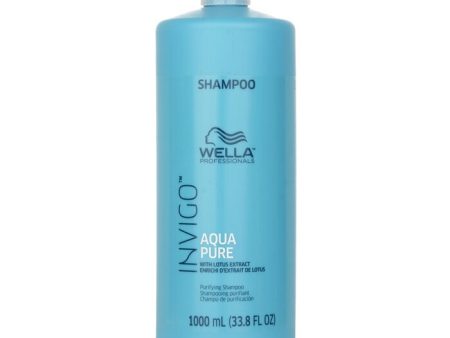 Wella Invigo Aqua Pure Purifying Shampoo 1000ml 33.8oz Cheap