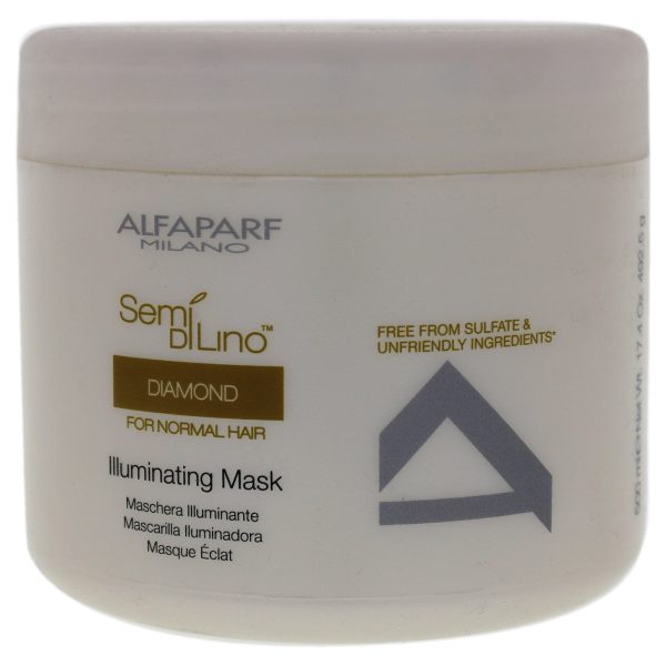 AlfaParf Semi Di Lino Diamond Illuminating Mask by ALFAPARF for Unisex - 17.4 oz Mask For Cheap