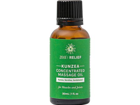 Zea Relief Kunzea Concentrated Massage Oil (Kunzea, Nerolina, Sandalwood) 30ml on Sale