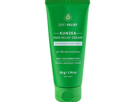 Zea Relief Kunzea Pain Relief Cream (Kunzea, Rosemary, Lavender, Vitamin E) Tube 50g For Sale