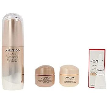 Shiseido Anti Wrinkle Woman Set ( Serum 30ml & Smoothing Cream 15ml & Overnight Cream 15ml & Eye Cream 2ml) Online now