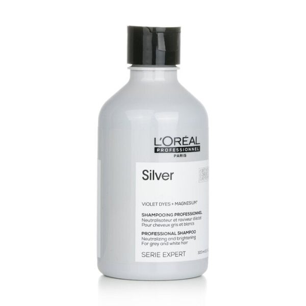 L Oreal Professionnel Serie Expert - Silver Violet Dyes + Magnesium Neutralising and Brightening Shampoo (For Grey and White Hair) 300ml 10.1oz Cheap